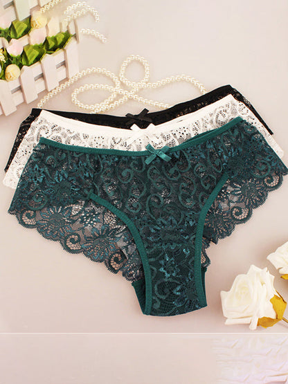 Panties- Floral Lace Underwear - Panty Briefs for Women- - Pekosa Women Clothing