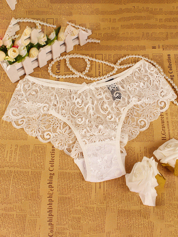 Panties- Floral Lace Underwear - Panty Briefs for Women- - Pekosa Women Clothing