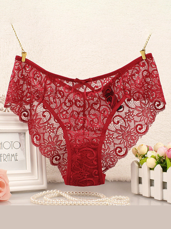 Panties- Floral Lace Underwear - Panty Briefs for Women- - Pekosa Women Clothing