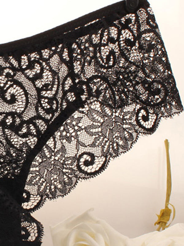 Panties- Floral Lace Underwear - Panty Briefs for Women- - Pekosa Women Clothing