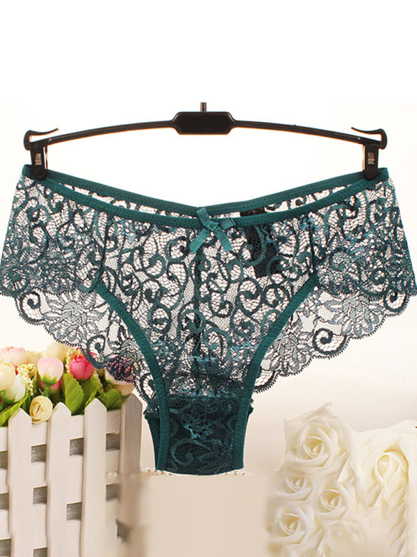 Panties- Floral Lace Underwear - Panty Briefs for Women- - Pekosa Women Clothing