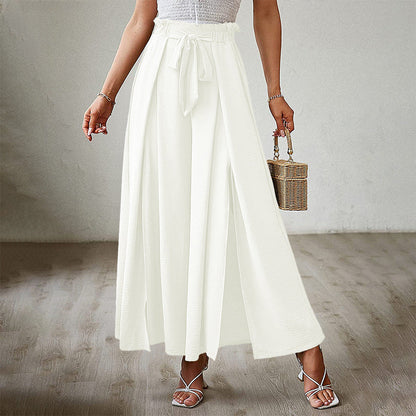 Pants- Summer Look On-Point with Our Palazzo Trousers - - Pants- White- Pekosa Women Clothing