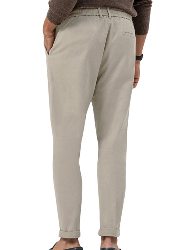 Pencil Pants- Classic Men’s Casual Pencil Pants in Solid Colors- - Pekosa Women Fashion