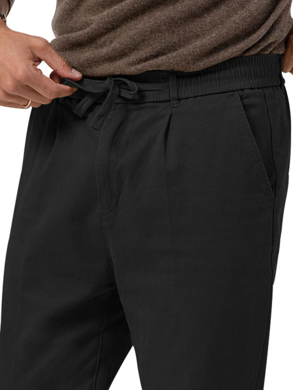 Pencil Pants- Classic Men’s Casual Pencil Pants in Solid Colors- - Pekosa Women Fashion