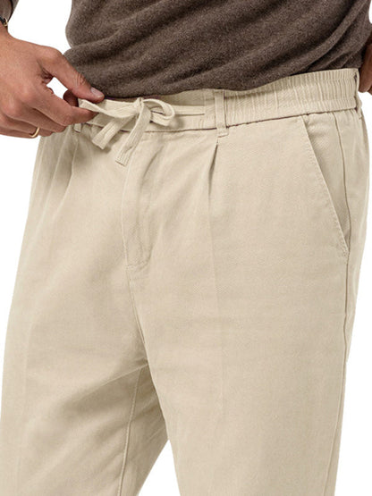 Pencil Pants- Classic Men’s Casual Pencil Pants in Solid Colors- - Pekosa Women Fashion