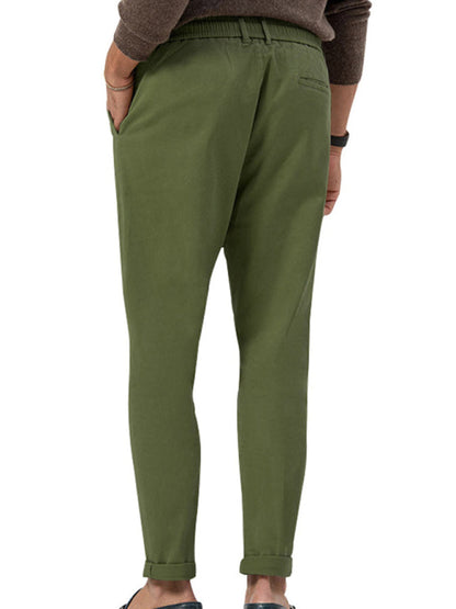 Pencil Pants- Classic Men’s Casual Pencil Pants in Solid Colors- - Pekosa Women Fashion