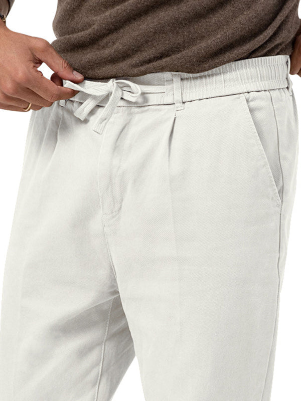 Pencil Pants- Classic Men’s Casual Pencil Pants in Solid Colors- - Pekosa Women Fashion