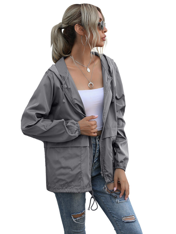 Raicoats- Waterproof Hooded Raincoat Jacket for Adventurous Hiking- - Pekosa Women Clothing