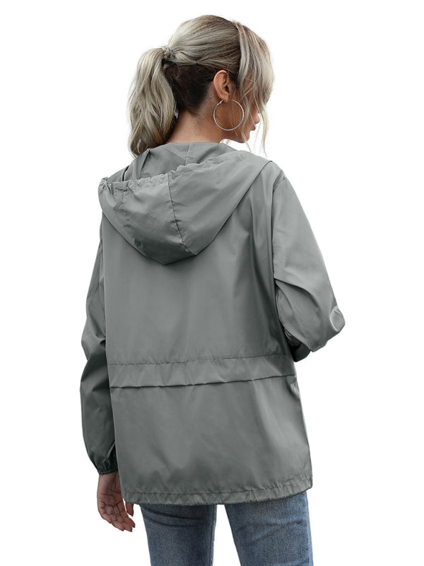 Raicoats- Waterproof Hooded Raincoat Jacket for Adventurous Hiking- - Pekosa Women Clothing