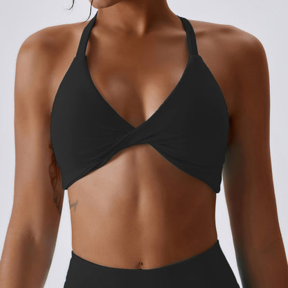 Sporty Bra- Solid Push-up Sporty Bra- Black- Pekosa Women Clothing