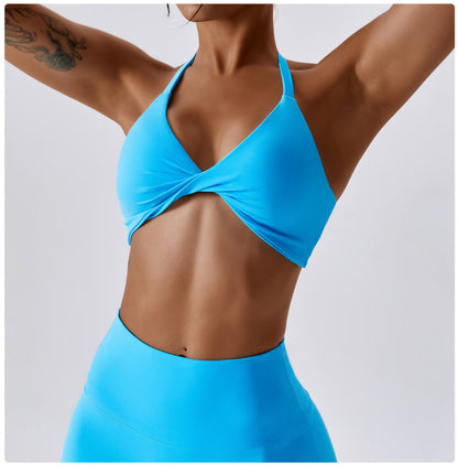 Sporty Bra- Solid Push-up Sporty Bra- Blue- Pekosa Women Clothing