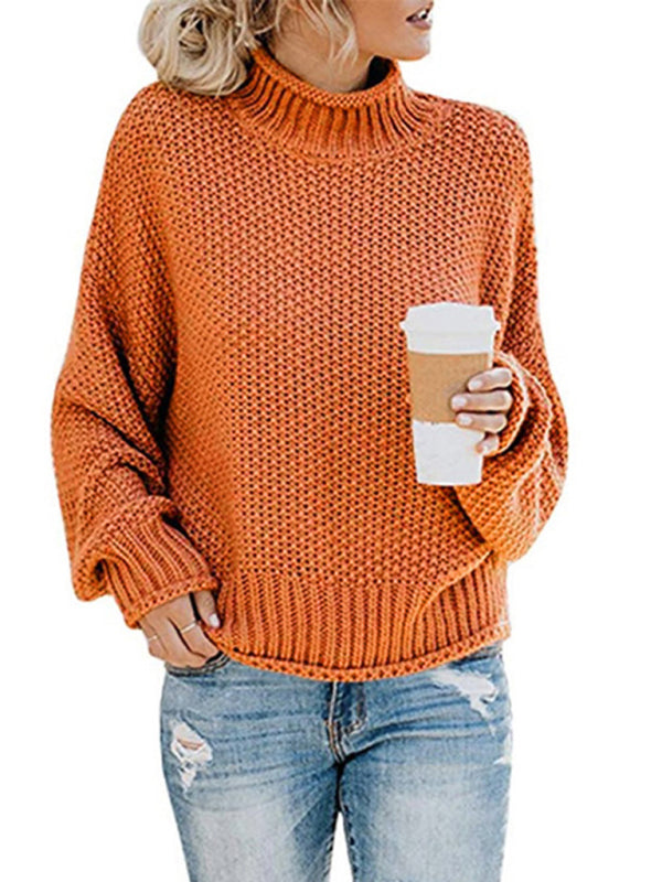 Sweaters- Cold-Proof Turtleneck Oversized Sweater Jumper- - Pekosa Women Clothing