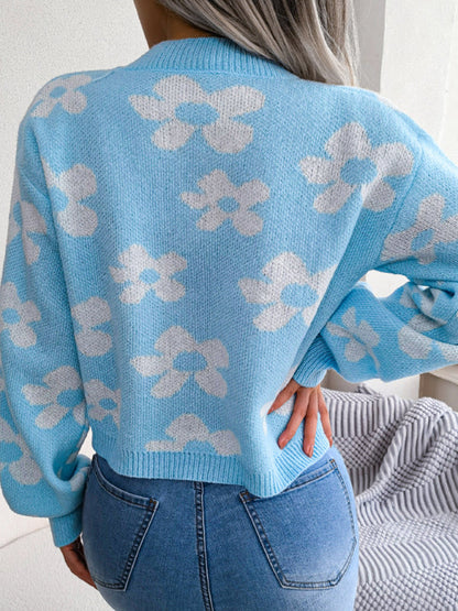 Sweaters- Fall & Winter Cropped Sweater - Knitted Button Down Cardigan- - Pekosa Women Clothing