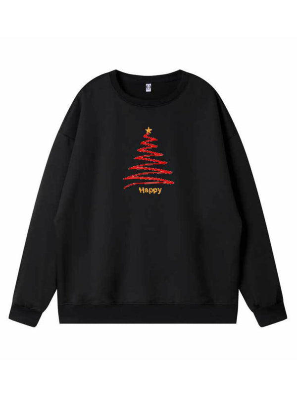 Sweatshirts- Cozy Christmas Cheer: Mommy and Me Tree Sweatshirt Duo- - Pekosa Women Clothing