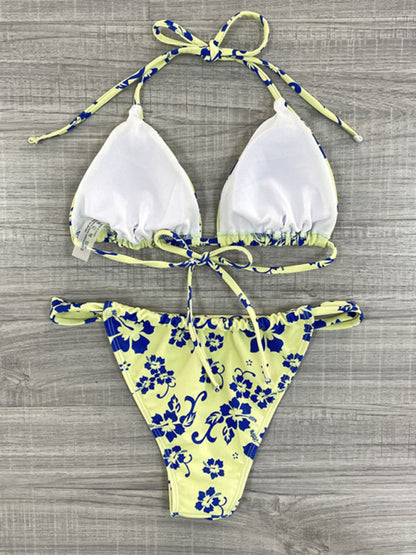 Swimwear- Get Ready to Turn Heads with Our Sexy Full-Body Print 2-Piece Bikini!- - Pekosa Women Clothing