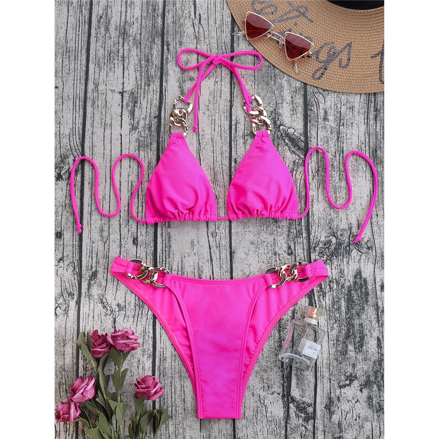 Swimwear- Sexy and Confident 2-Piece Boho Bikini Swimwear- - Pekosa Women Clothing