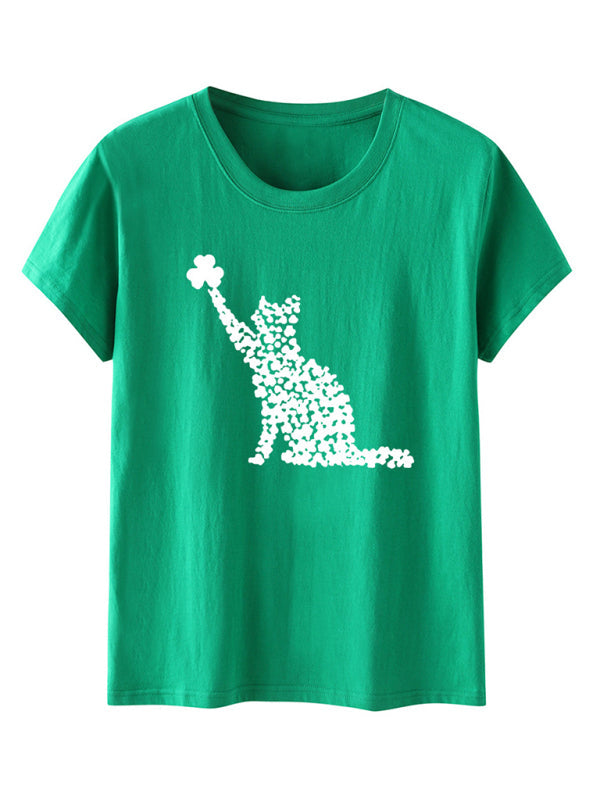 Tees- Women's St. Paddy's Day Luck Tee- - Pekosa Women Clothing