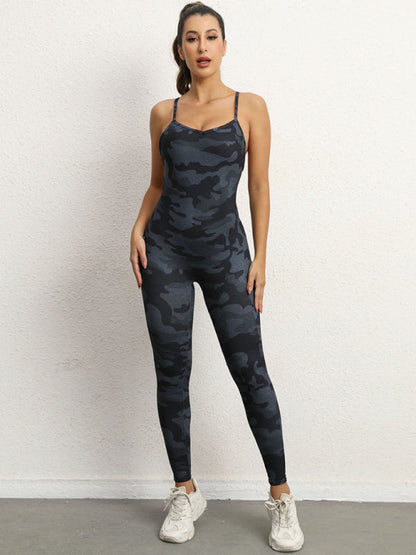 Tight Pantsuits- Solid Butt Lifting Tight Jumpsuit Unitard- - Pekosa Women Clothing