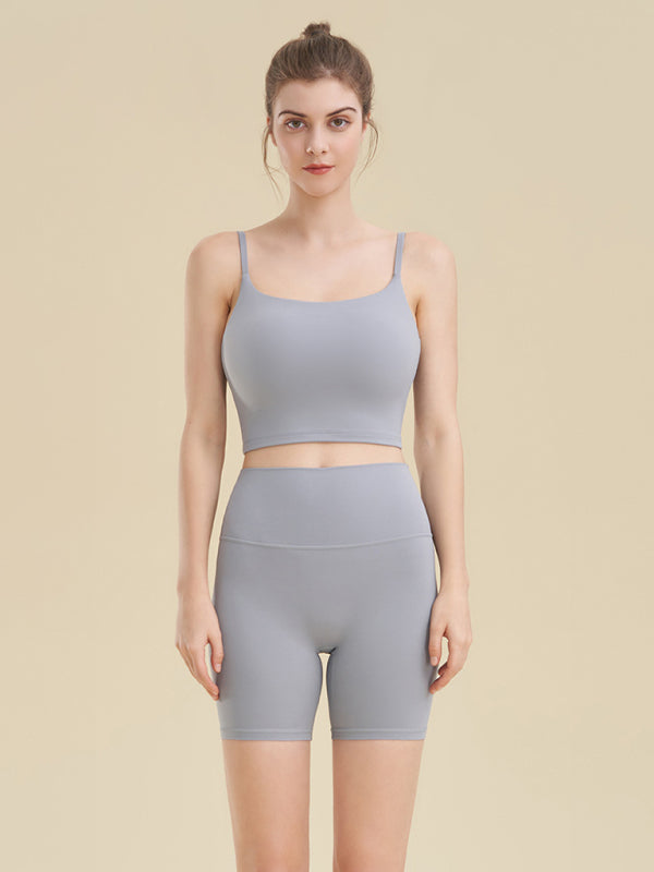 Tight Shorts- Solid Butt Lifting Tight Shorts- - Pekosa Women Clothing