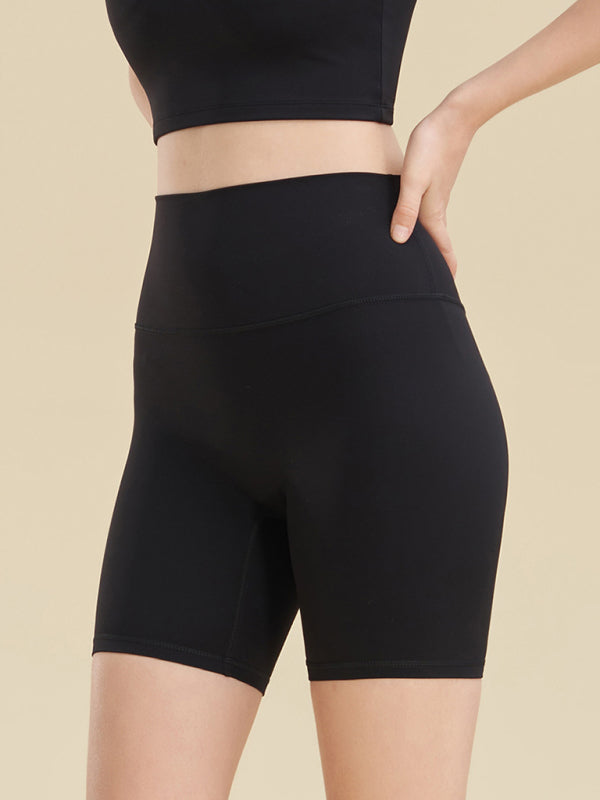 Tight Shorts- Solid Butt Lifting Tight Shorts- - Pekosa Women Clothing