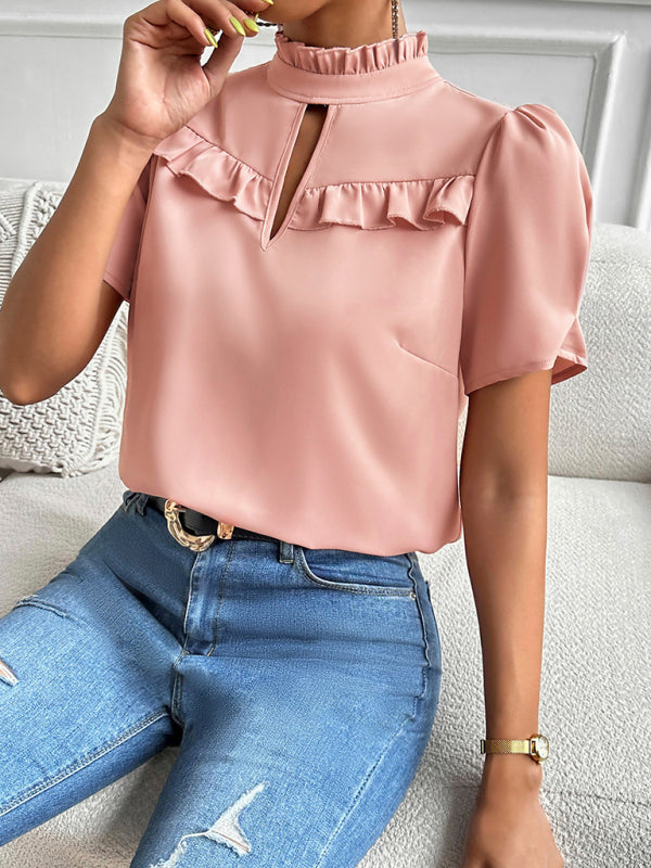 Top- Effortlessly Chic Elegant Blouse for the Modern Woman- - Pekosa Women Clothing