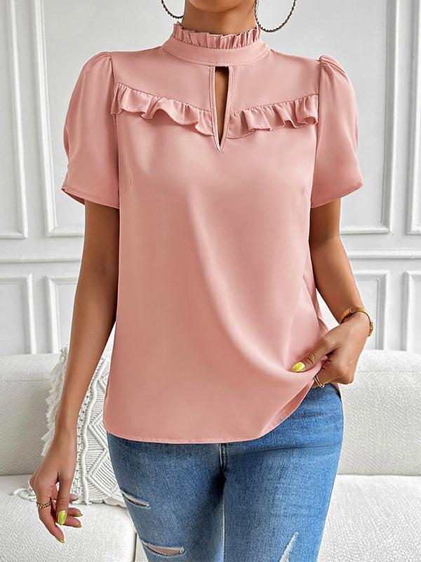 Top- Effortlessly Chic Elegant Blouse for the Modern Woman- - Pekosa Women Clothing