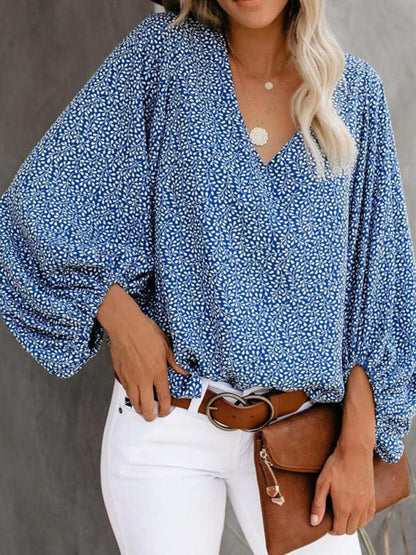 Top- Effortlessly Chic: The Floral Office Tunic Top for Women- - Pekosa Women Clothing