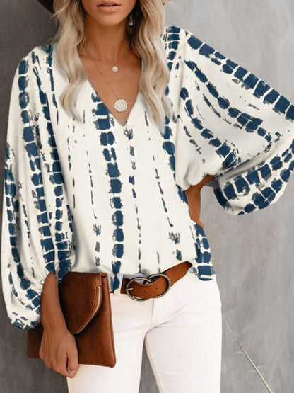 Top- Effortlessly Chic: The Floral Office Tunic Top for Women- White- Pekosa Women Clothing