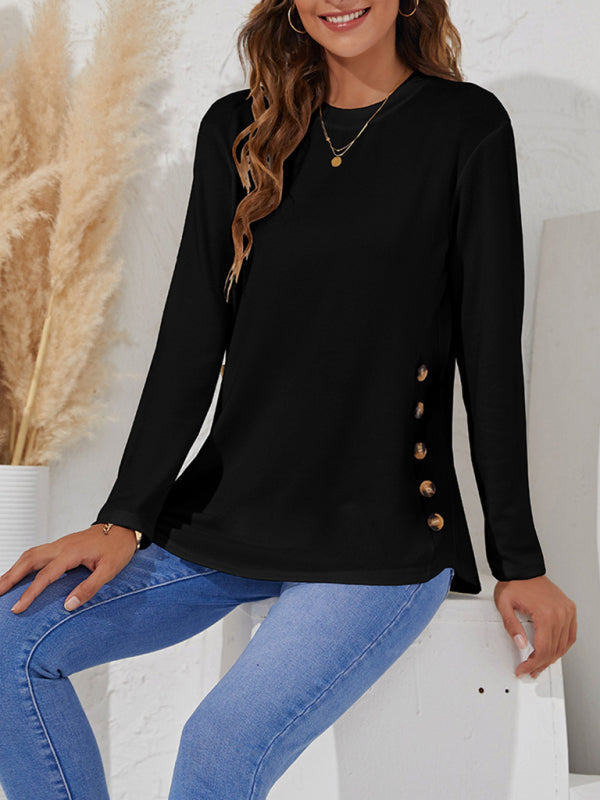 Tops- Versatile and Chic: Our Casual T-Shirt for Women- - Pekosa Women Clothing