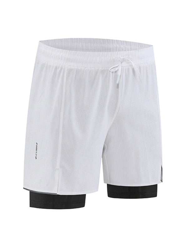 Training Shorts- Men's Quick-Drying 2-IN-1 Training Shorts for Athletes- - Pekosa Women Clothing