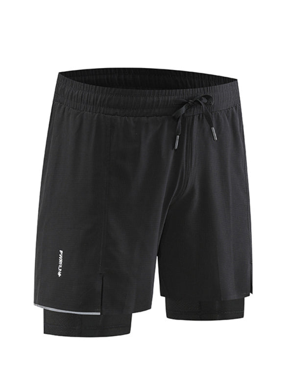 Training Shorts- Men's Quick-Drying 2-IN-1 Training Shorts for Athletes- - Pekosa Women Clothing