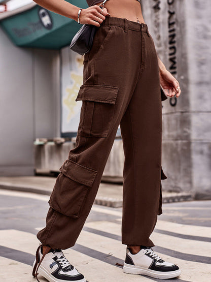 Trousers- Hiking Cargo Pants for Women - Perfect for Outdoor Adventures- - Pekosa Women Clothing