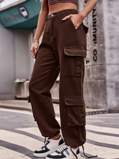 Trousers- Hiking Cargo Pants for Women - Perfect for Outdoor Adventures- - Pekosa Women Clothing