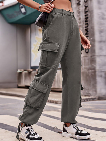 Trousers- Hiking Cargo Pants for Women - Perfect for Outdoor Adventures- - Pekosa Women Clothing