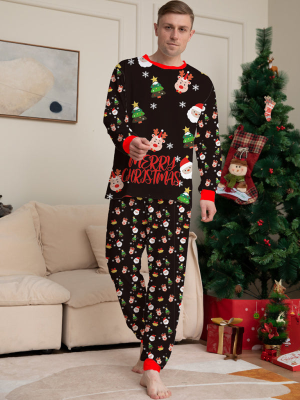Xmas Pajamas- Family Dad's Thanksgiving and Christmas Pajama Set- - Pekosa Women Clothing