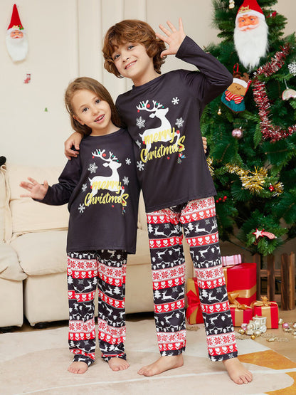 Xmas Pajamas- Family Matching Pajama Sets with Reindeer Elk for Thanksgiving & Christmas- - Pekosa Women Clothing