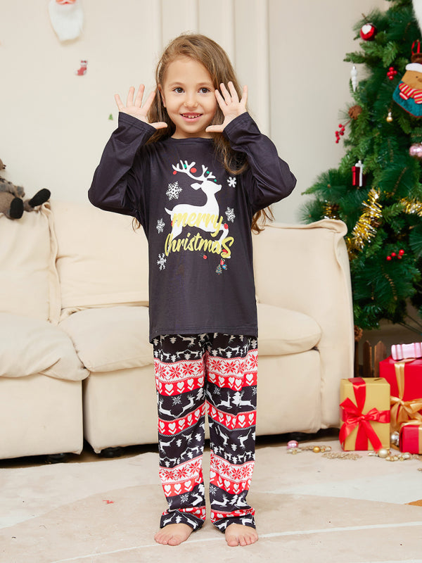 Xmas Pajamas- Family Matching Pajama Sets with Reindeer Elk for Thanksgiving & Christmas- - Pekosa Women Clothing