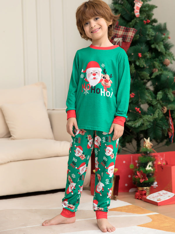 Xmas Pajamas- Family Matching Santa Claus HO HO HO! Pajamas for Thanksgiving- - Pekosa Women Clothing