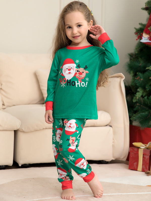 Xmas Pajamas- Family Matching Santa Claus HO HO HO! Pajamas for Thanksgiving- - Pekosa Women Clothing