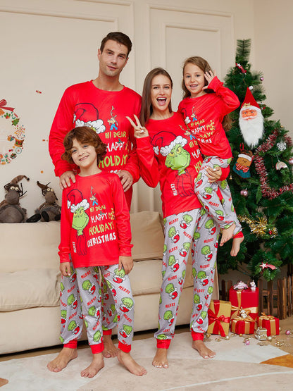 Xmas Pajamas- Festive & Fun: Matching 'Hi Deer Ugly Grinch' Pajama Sets for Thanksgiving- - Pekosa Women Clothing