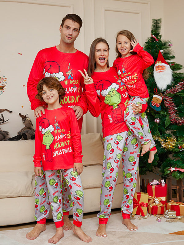 Xmas Pajamas- Festive & Fun: Matching 'Hi Deer Ugly Grinch' Pajama Sets for Thanksgiving- - Pekosa Women Clothing