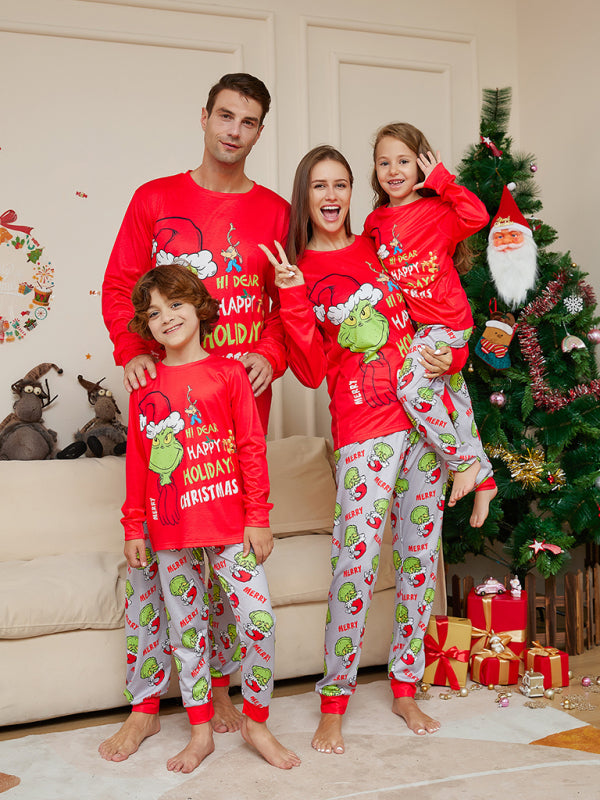 Xmas Pajamas- Festive & Fun: Matching 'Hi Deer Ugly Grinch' Pajama Sets for Thanksgiving- - Pekosa Women Clothing