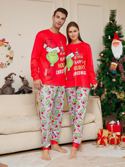 Xmas Pajamas- Festive & Fun: Matching 'Hi Deer Ugly Grinch' Pajama Sets for Thanksgiving- - Pekosa Women Clothing