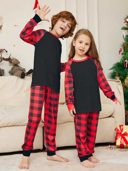 Xmas Pajamas- Matching Family Lounge Set - Cotton Plaid Pajamas for Thanksgiving & Xmas- - Pekosa Women Clothing