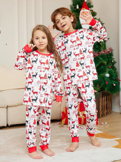 Xmas Pajamas- Thanksgiving & Christmas Joy: Family Matching Reindeer Pajama Set- - Pekosa Women Clothing