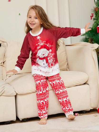 Xmas Pajamas- Thanksgiving & Christmas Tradition: Matching Santa and Snowman Pajama Set for Family- - Pekosa Women Clothing